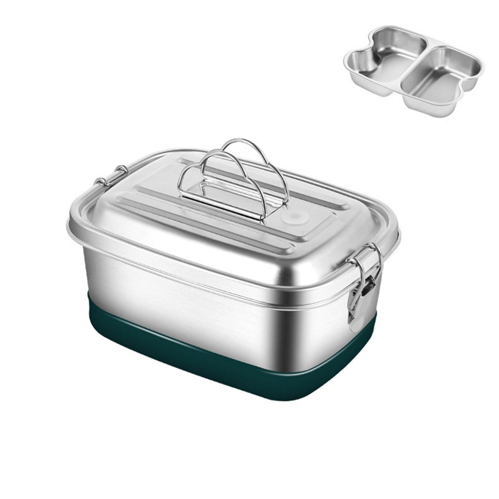 MICFENY Leak Lunch Storage Container Portable Stainless Steel Food Container Lunch Case for Convenient Meal Carry
