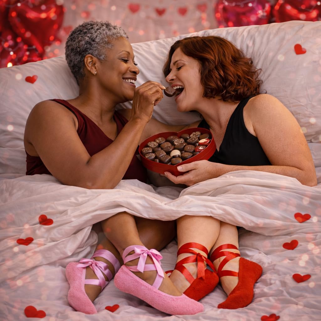 Warm Fuzzy Socks For Women - Lingerie Socks With Satin Ribbon - Cozy Chic For Intimacy & Lounging - Womens Sensual Accessory - Image 2