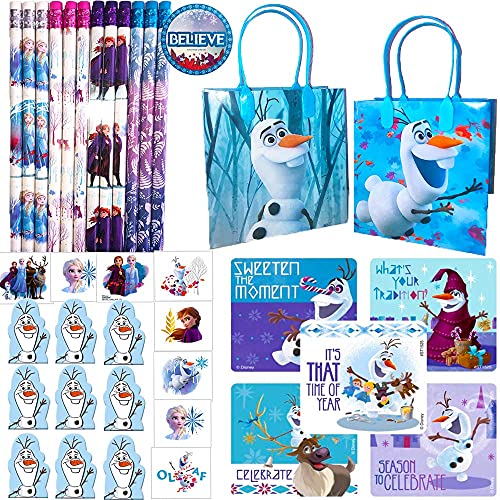 Frozen 2 Olaf Birthday Party Favors and Goodie Bags For 12 With Frozen 2 Pencils, Olaf Stickers, Olaf Goodie Bags, Olaf Finger Puppets, Frozen Tattoos, and Frozen Inspired Pin by Another Dream
