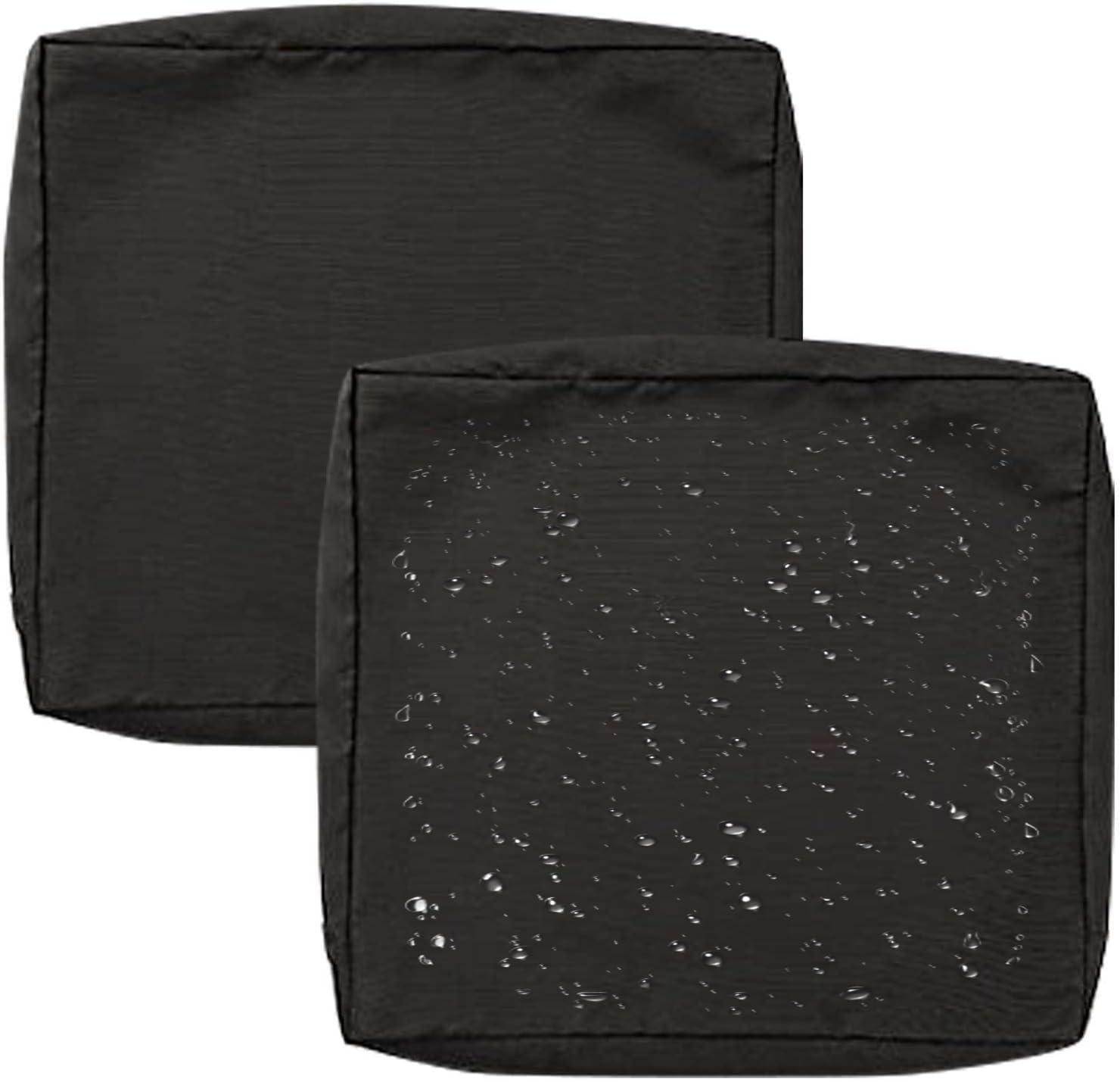 1/2/4 Pack Waterproof Sofa Seat Cushion Covers with Zipper for Outdoor and Indoor/Patio/Garden/Rattan/Chairs Furniture Protectors Cover 50/60cm Cushion Slipcover Removable(Color 3,60x55x10cm(2pcs)) — image 1