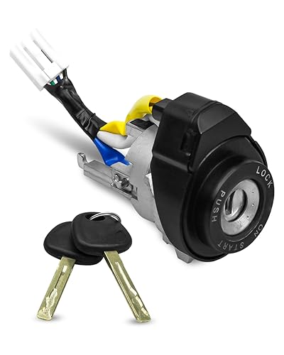 Interruptor de cilindro de bloqueo de encendido con 2 llaves apto para Kia Rio 2013-2017 Kia Optima 2011 2012 2013 2014 2015, reemplazo 81900-1WK00