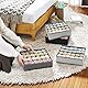Homsorout Unterwäsche Organizer Socken Organizer - Schublade Organizer Faltbare 24 Zellen Ordnungssystem Kleiderschrank Schrank Organizer, Aufbewahrungsboxen, Socken, Krawatten, BHs, 4 Stück, Grau