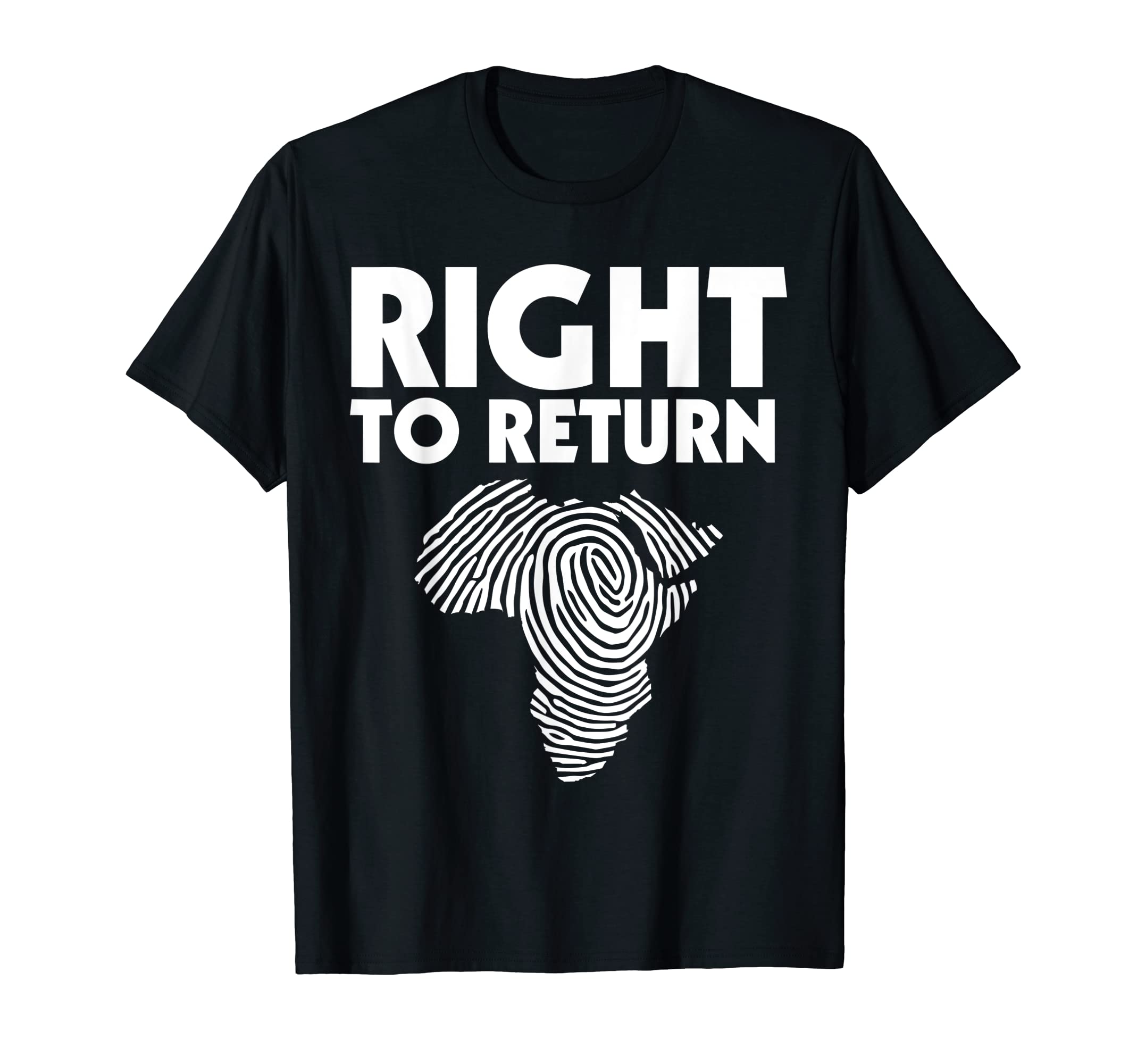 Exodus Master BlessedAfrica Fingerprint Black Exodus Hebrew Repatriation to Yah T-Shirt