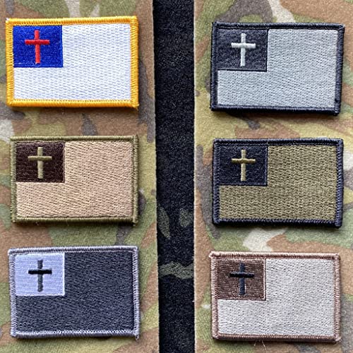 Tactical Christian Flag - ACU (Silver/Black)