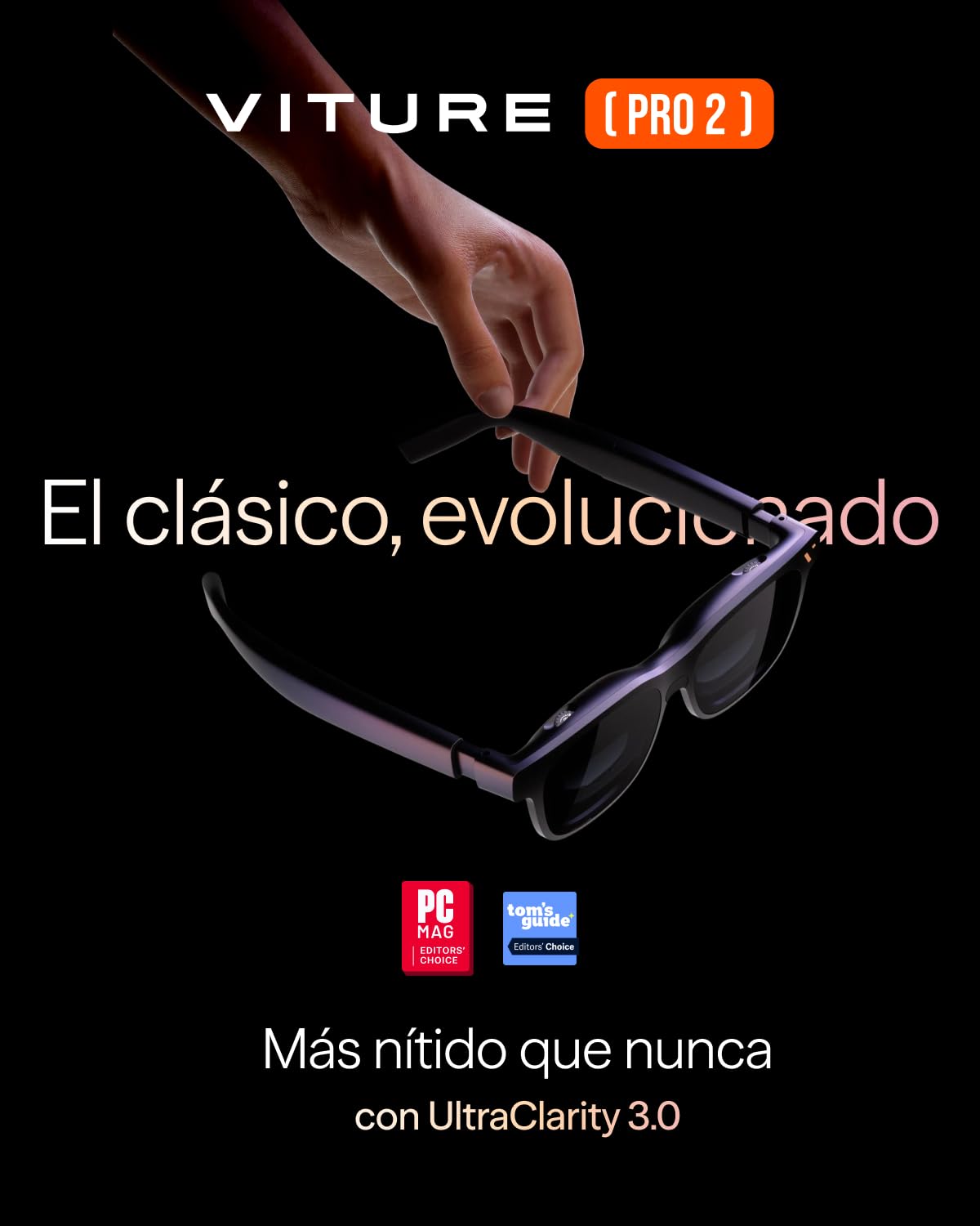 VITURE Pro 2 XR/AR Gafas, 146" UltraClarity 3.0, 120Hz, con Sony Micro-OLED