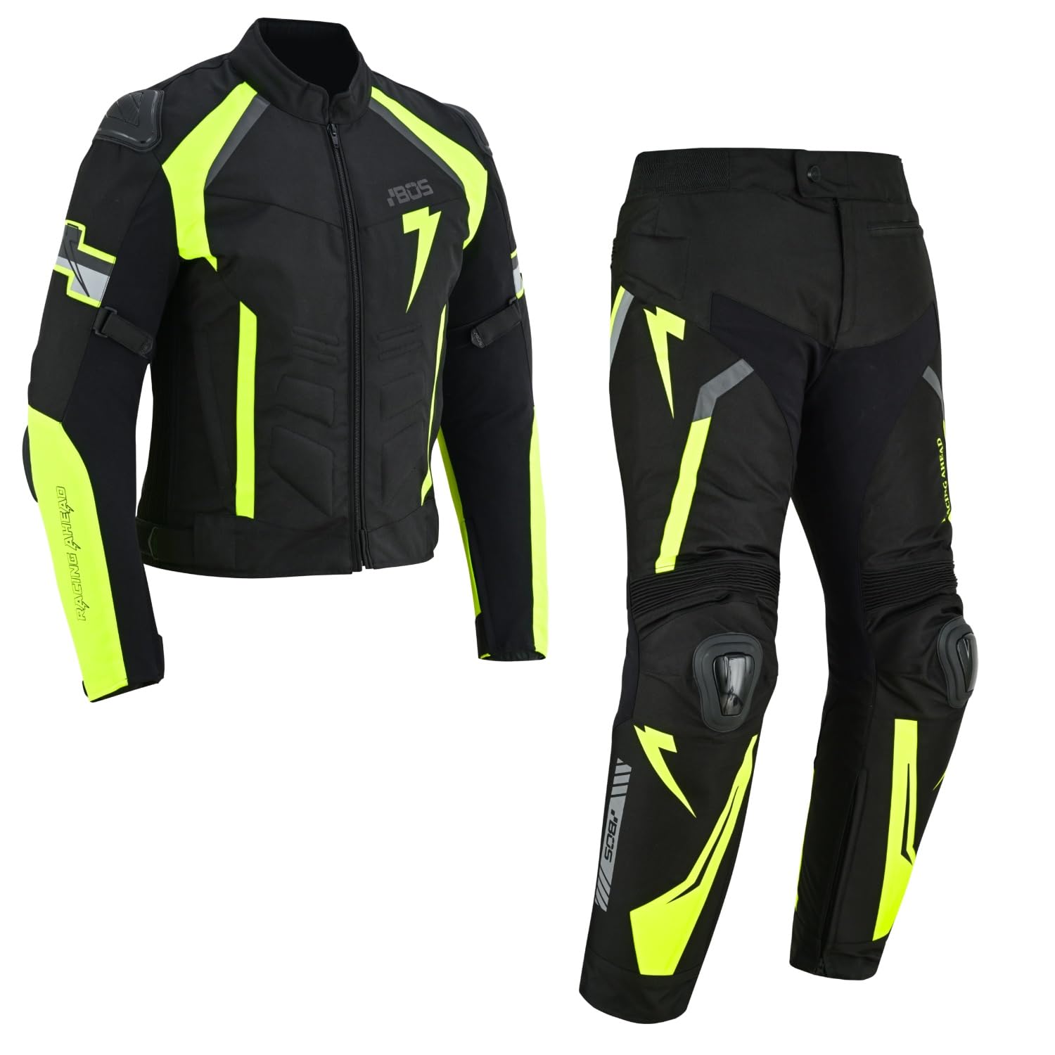 Motorradanzug Herren Textil – 2-teilig mit CE-Protektoren, winddichte Jacke & Hose für Touring