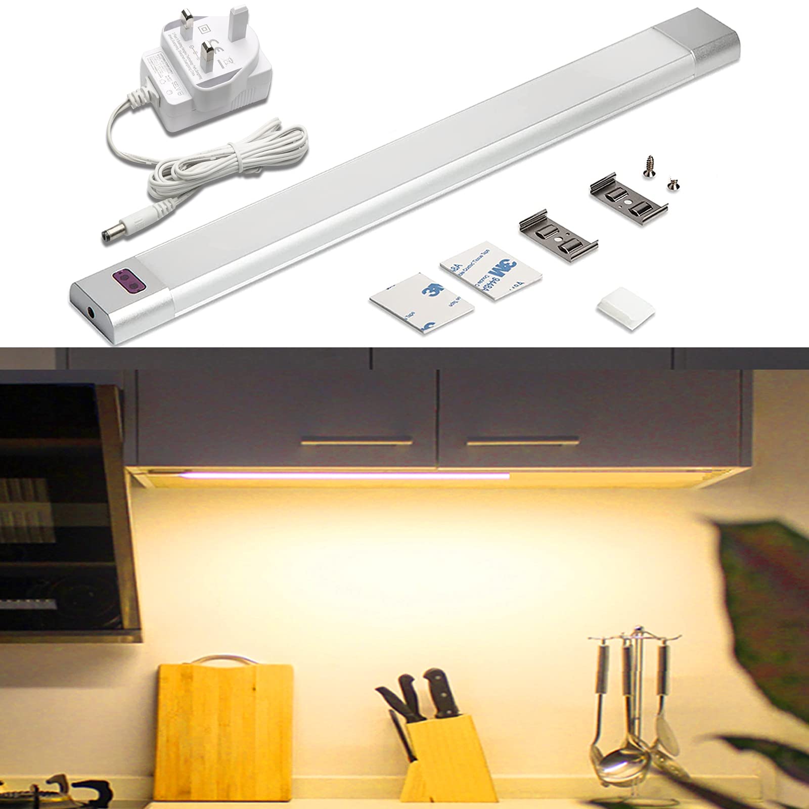 Buy WOBANE Under Lighting,Hand Wave Sensing,Plug in LED Light