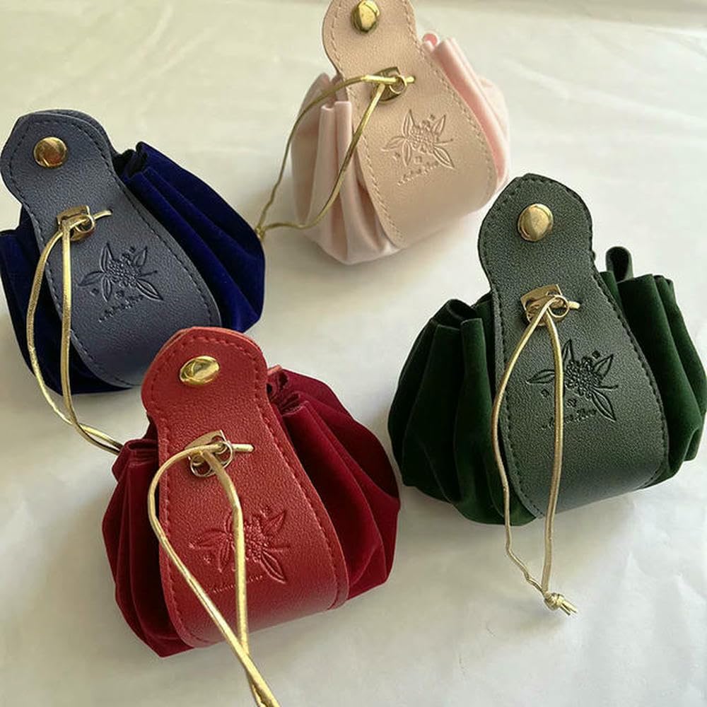 Bolsa de Regalo de Franela de Cuero para Regalo, Bolsa para Envolver Dulces con cordón, Regalo de Boda, Fiesta, decoración de cumpleaños
