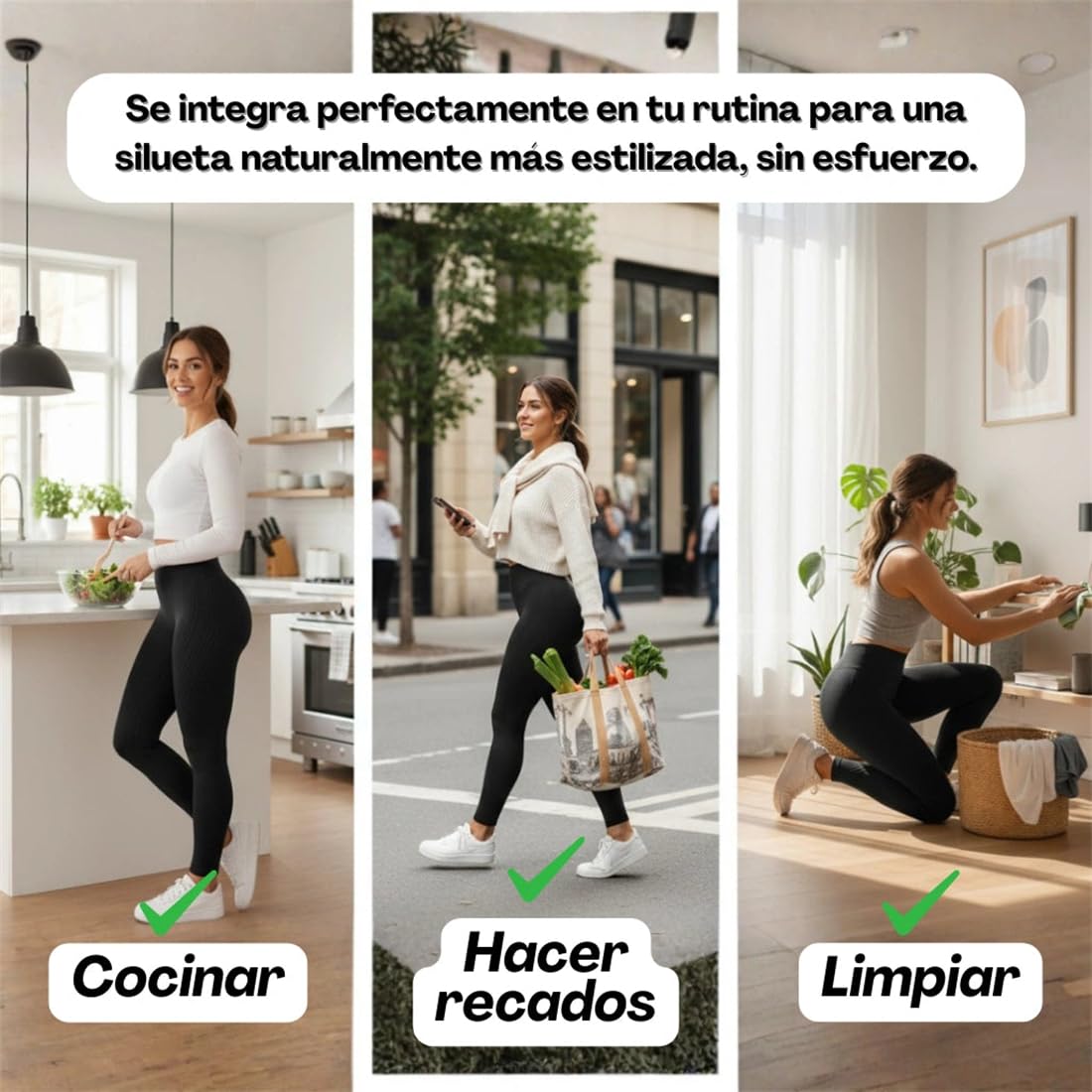 Legging 3D – Redefine tu Silueta sin Esfuerzo Pantalones Deportivos Ajustados para Mujer