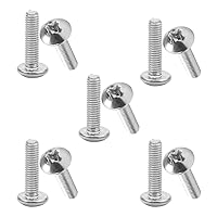 Vista 33 de MroMax Tornillos de máquina M2.0.197 x 0.157 in Tornillos Phillips Cross Truss Head Tornillo 304 Pernos de sujeción de acero inoxidable 15pcs