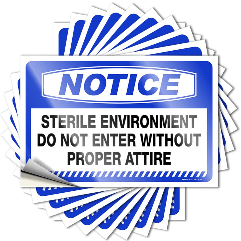 Tattoos - Heavy Tumbler Notice Sterile Environment Do Not Enter Without Proper Attire for Math Aesthetic(12X18CM)