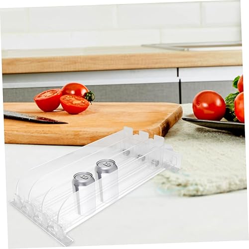 Miniatura 7 de 1 juego de estante, organizador de refrigerador, organizador de refrescos, contenedores de almacenamiento de plástico para estantes, estantes de