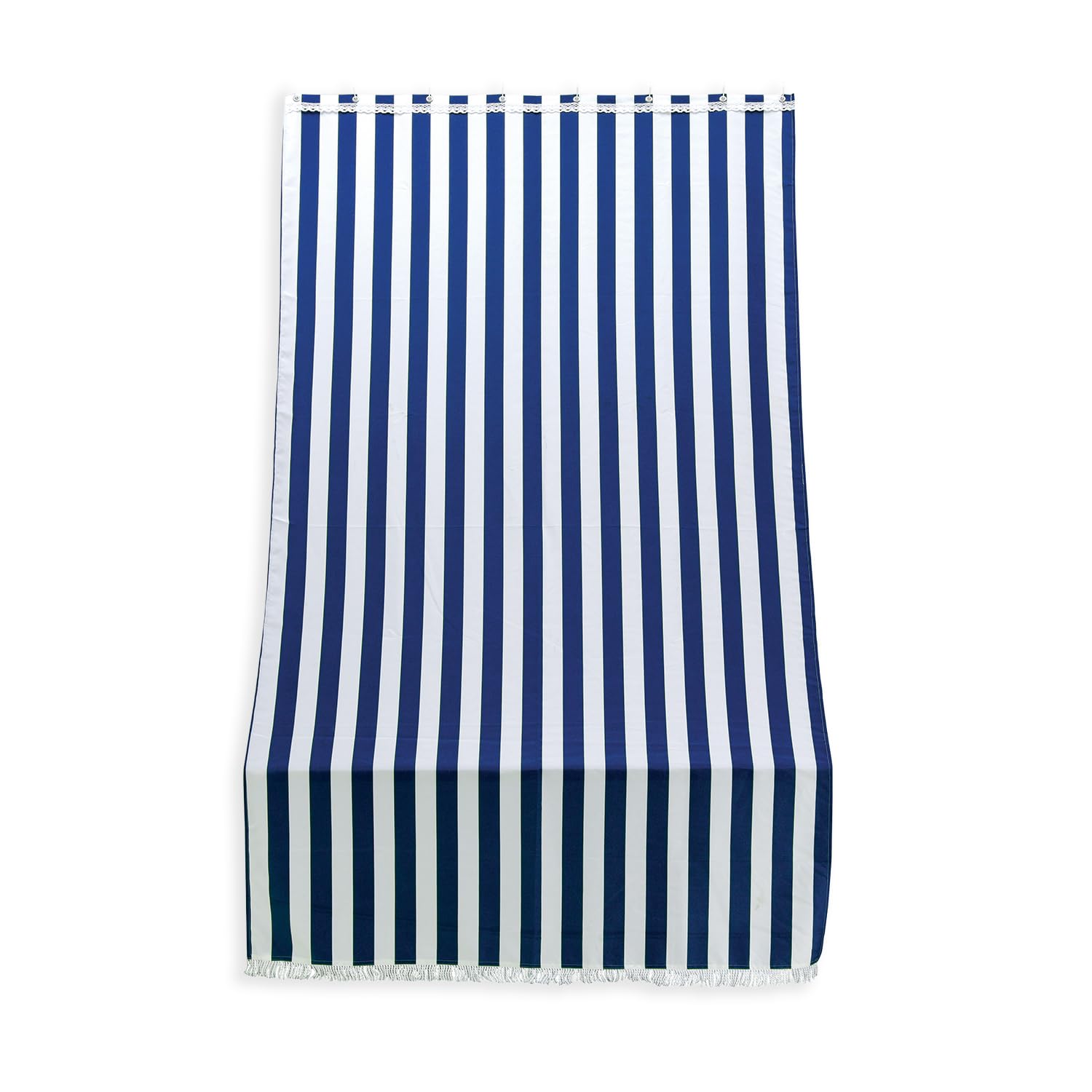 Rideau de soleil extérieur amovible bleu 300x140 pour store balcon, brise-vue jardin et gazebo
