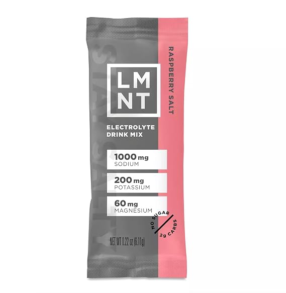 LMNT Zero Sugar Electrolytes - | Drink Mix | 30-Count (30 count, Raspberry Salt)
