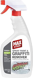 Max Strip Spray Paint and Graffiti Remover - 22 oz - Powerful No Drip Gel Removes Graffiti, Markers and Gum, Decals and Stickers, Paint Pens and Crayons - No Methylene Chloride No NMP Formula