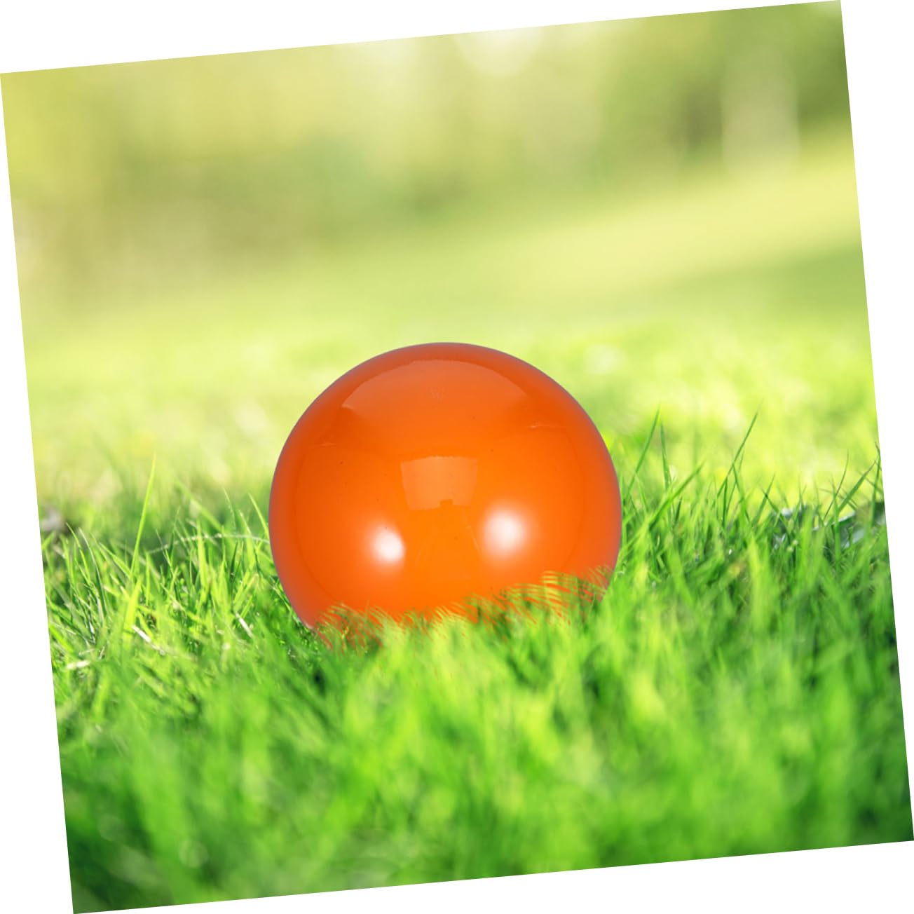 TOPBATHY Palla Specchio da Giardino in Acciaio Inox Riflettente Arancia