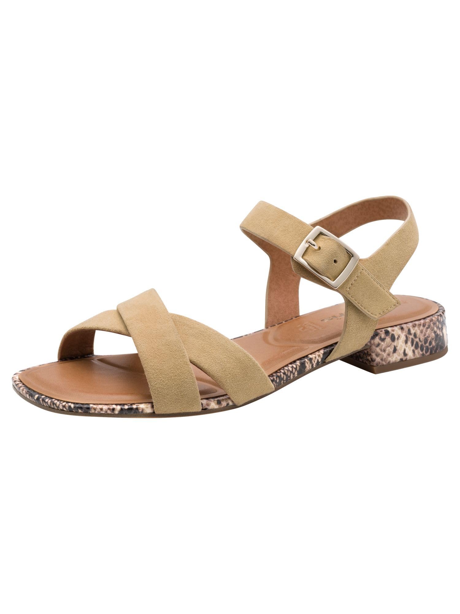 Tamaris Women’s leather sandal flat brown 5.5 UK