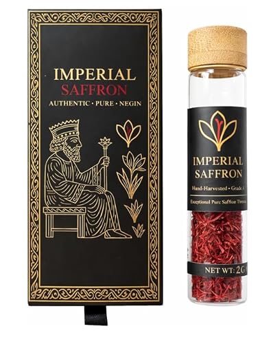 Imperial Saffron Threads, 2 Gram, Organic Super Negin, ISO 3632 Category I