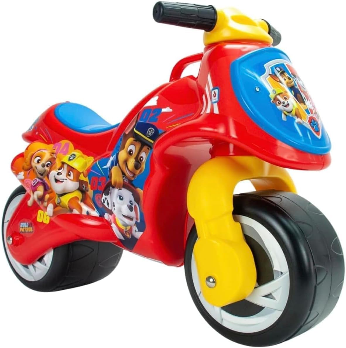 Correpasillos para Niños 1 Año 2 Años 3 Años Neox Patrulla Canina - Moto Correpasillos para Bebé - Moto Juguete de Equilibrio para Niño - Ruedas Anchas + Ergonómica + Transporte Fácil - INJUSA