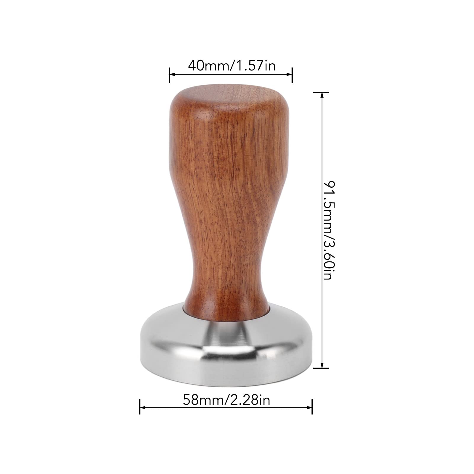 Ubijak do kawy Uniwersalny młotek do kawy w proszku ze stali nierdzewnej 304 z płaską podstawą do robienia kawy (58MM)
