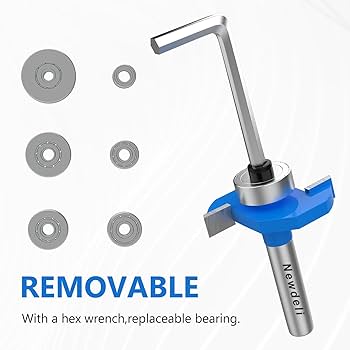 Newdeli 1/4 Inch Shank Rabbet Router Bit 1/4