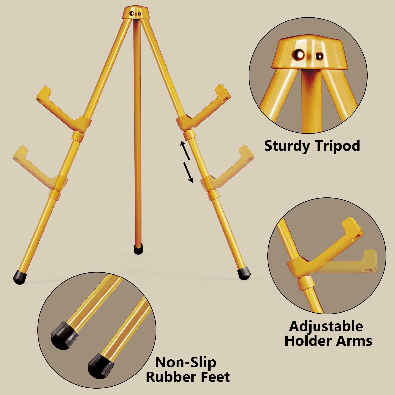 Somime 14-Inch Tabletop Easel Stand - Adjustable Tripod Display For Pictures, Paintings, Posters & Signs