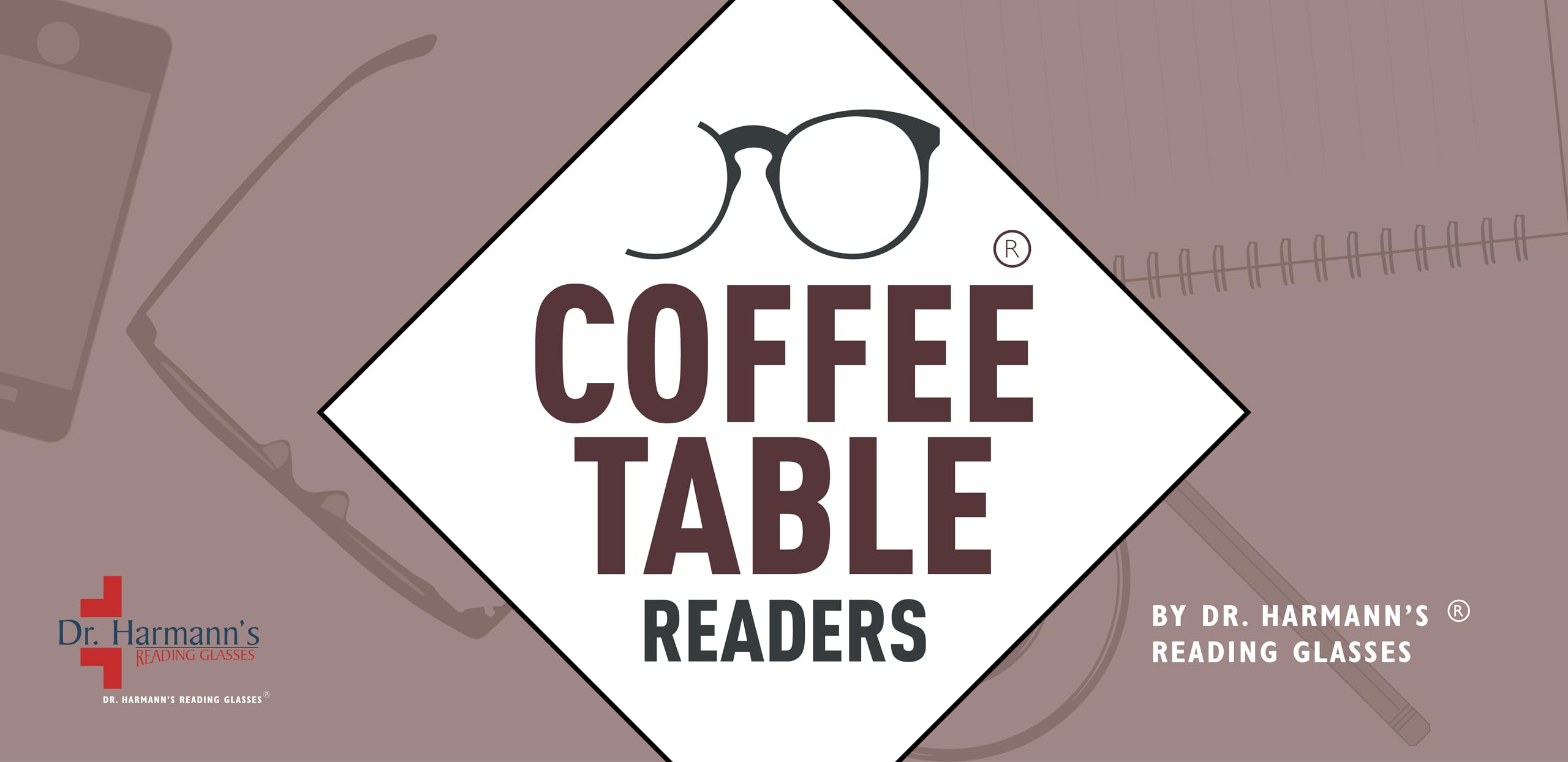Coffe Table Readers® By Dr.Harmann's Reading Glasses® FULL RIM LIGHT WEIGHT FRAME WITH METAL PIN FITTED WITH BLUE BLOCK LENSES (Model:CT-001 Brown +2.00 Computer Readers) 4