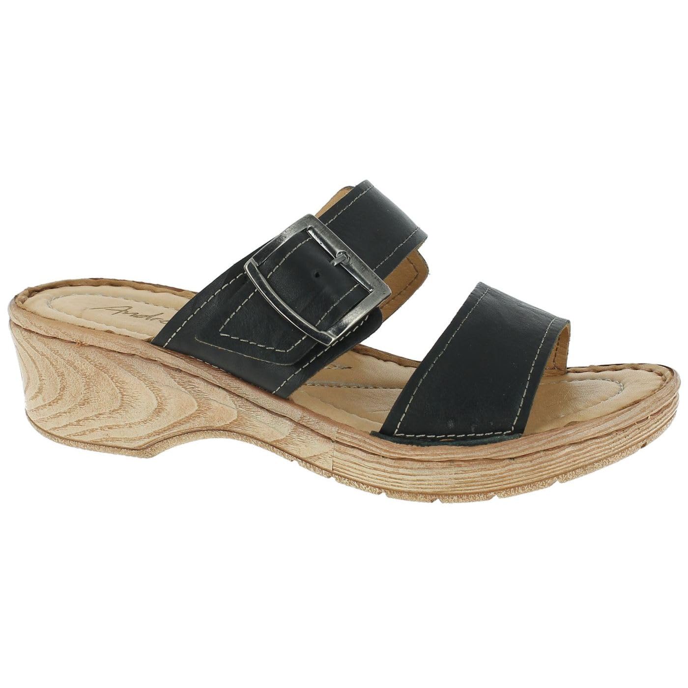 Andrea Conti Women's Mules, Schwarz, 7.5 UK
