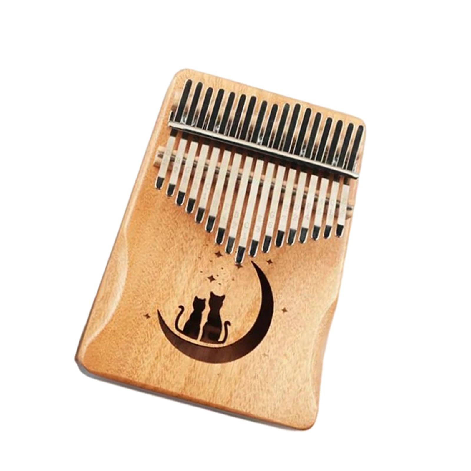 Instrumento De Teclado De Madera Maciza Kalimba De 17 21 Teclas Adecuado Para Principiantes(17 keys)