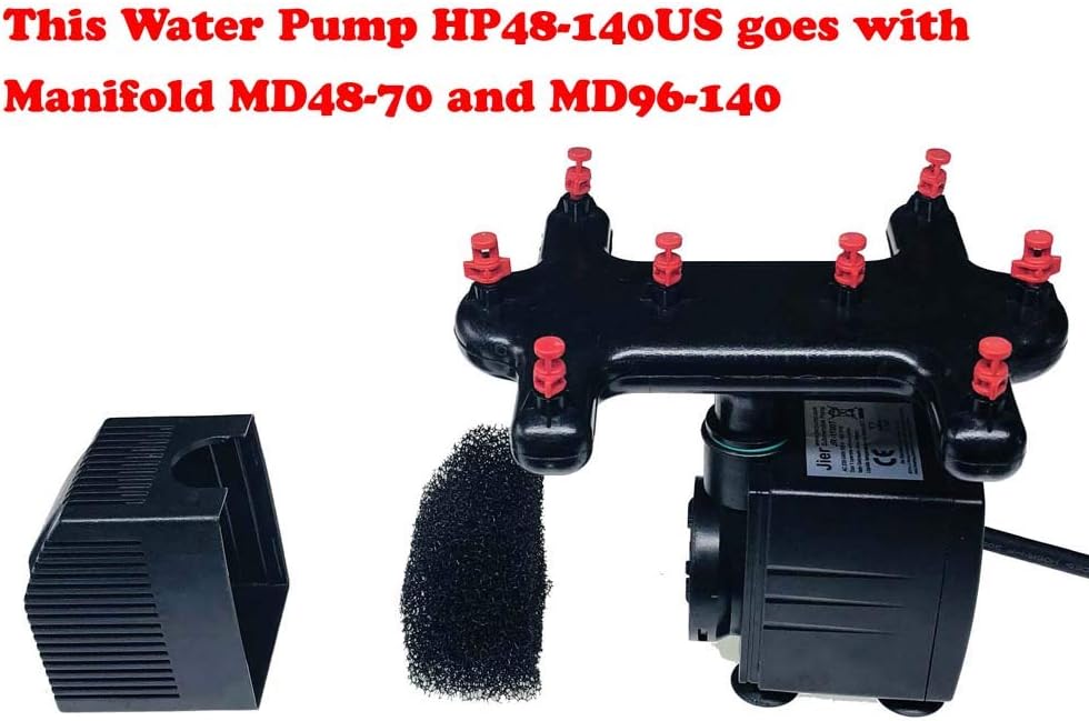 Clone Machine Spray Manifold Replacement with Extra 12 x 360 Degree Spray Mister Nozzles for Cloning Machine 48 Site and 70 Site or DIY Aeroponic Cloners