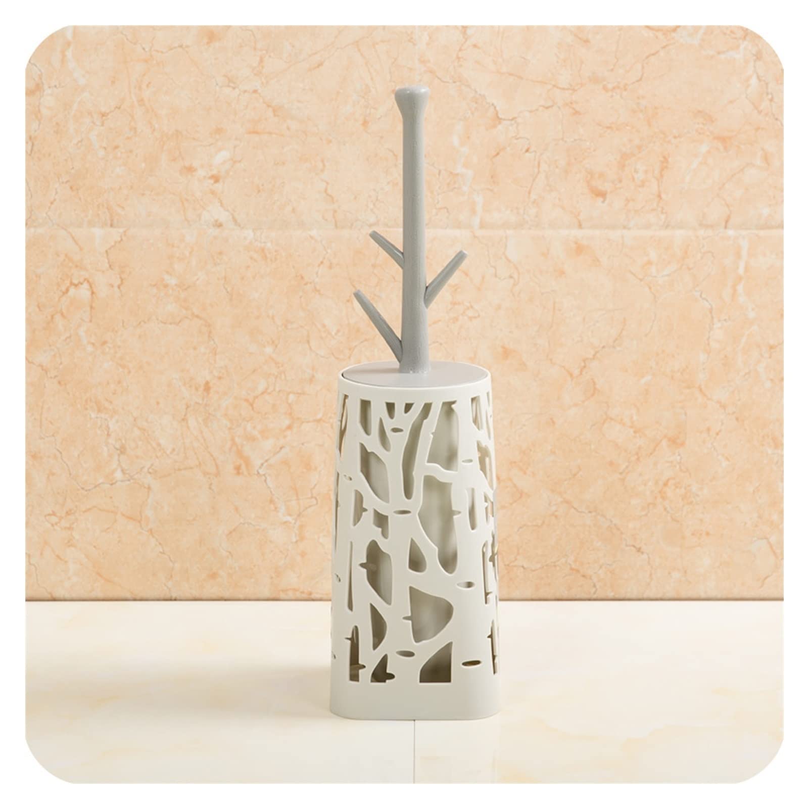 Escobilla Baño/Escobilla y Portaescobillas de Baño Juego de escobillas de inodoro creativas Escobilla de limpieza de inodoros con base y cubierta Escobilla de inodoro de mango largo que puede limpiar