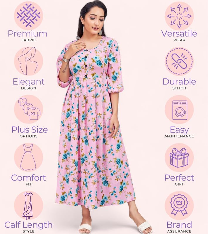 Image of Polyester Floral Regular Women Kurta