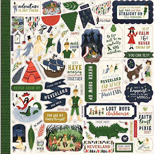 Echo Park Paper IN179014 Lost In Neverland Cardstock Stickers 12