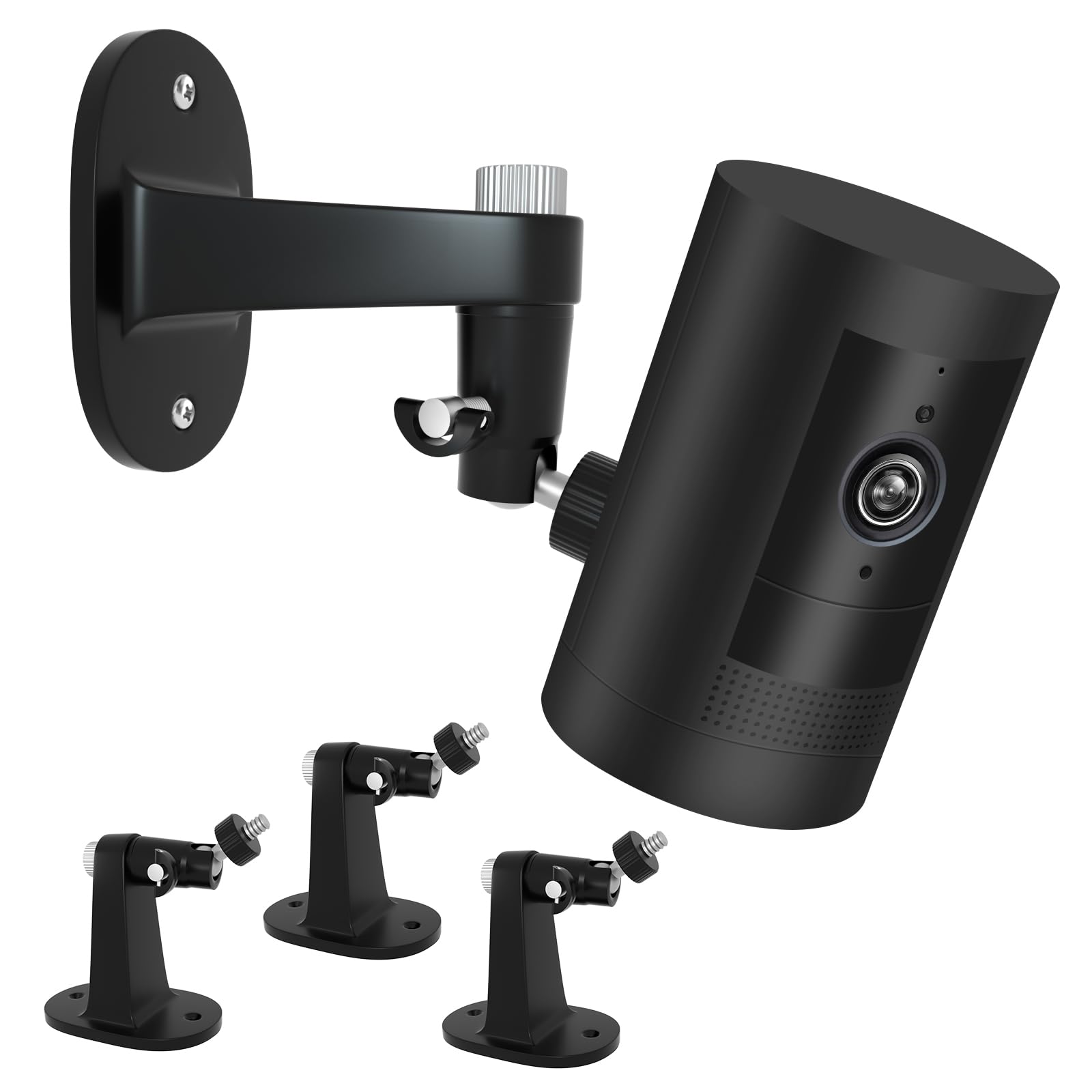 3Pack Wall Mount Compatible with Outdoor Cam (Stick Up Cam) and Outdoor Cam Plus, 360°Adjustable No Drilling Camera Mount, Two Ways Easy Installation
