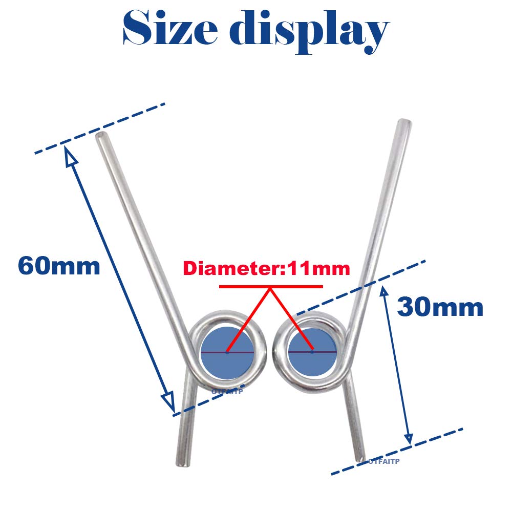 OTFAITP Kids Scooters Steering Spring Axles Repair Parts Tools Accessories for 3 4 Wheel Kicks Scooter Steering Does not Automatically Rebound (60 * 30-11)
