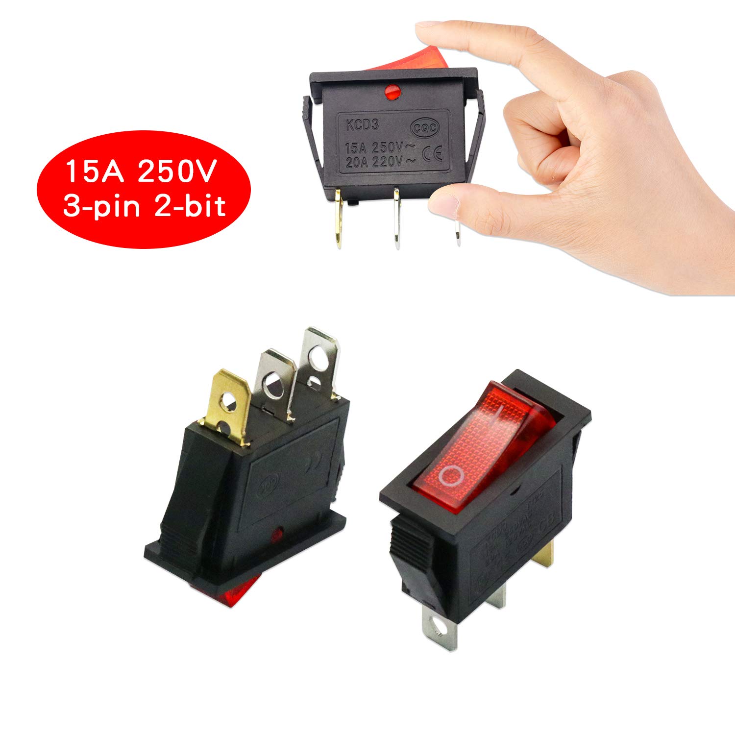 Reset Rocker Switch Switch Flame Retardant Switch Toggle Switch 6 Pole Button Rocker Self Reset ...