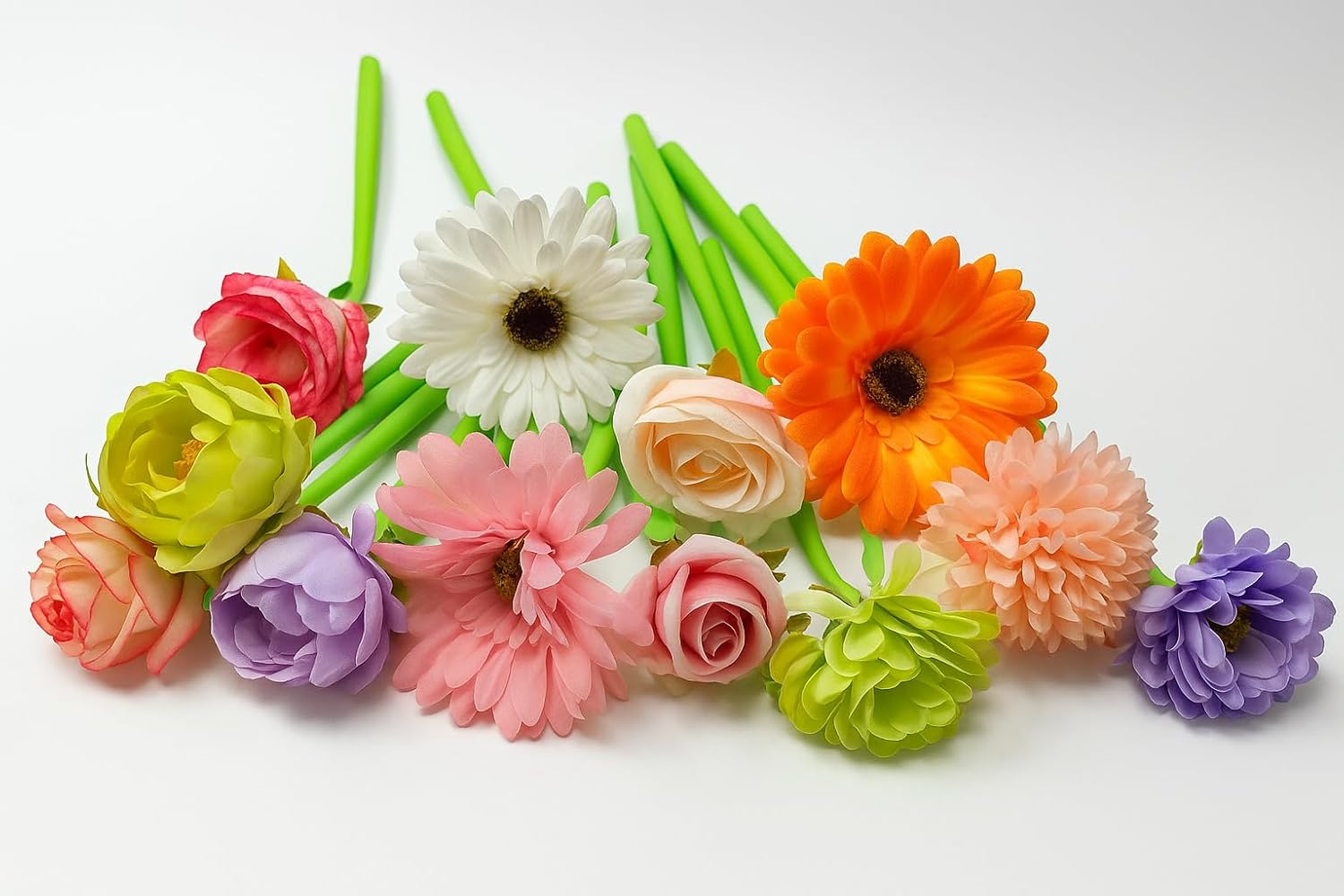 12-Pack Artificial Flower Pens in Decorative Display Cylinder – Realistic Floral Ballpoint Pens for Office, Home Décor, Events & Gifting – Beautiful Assorted Colors
