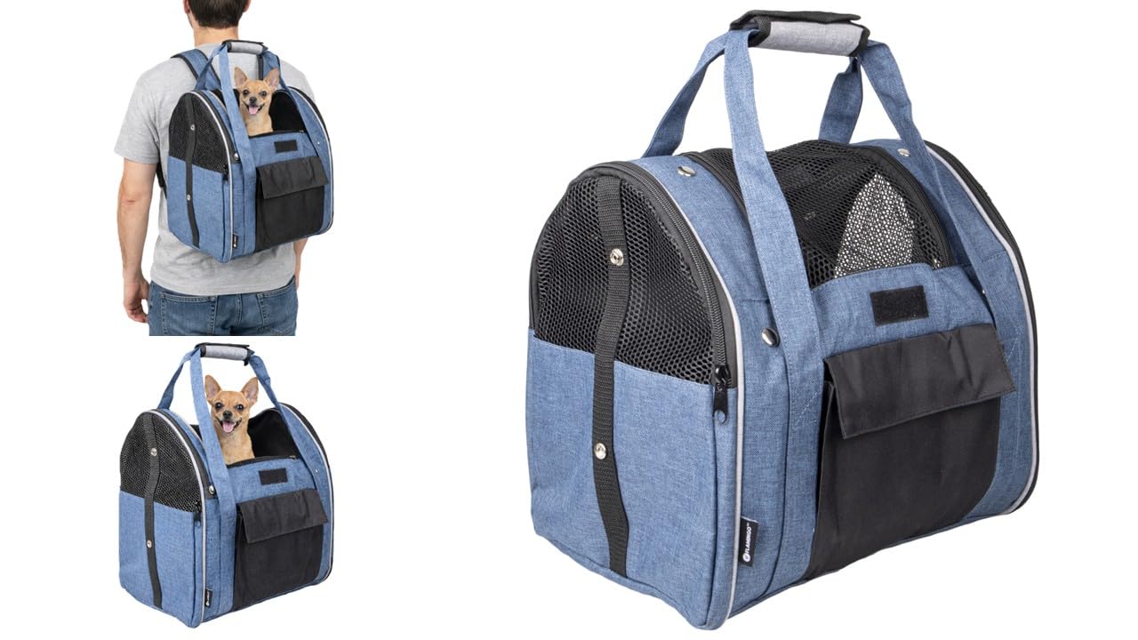 FLAMINGO Sac à Dos chien Flamingo Lenie Bleu