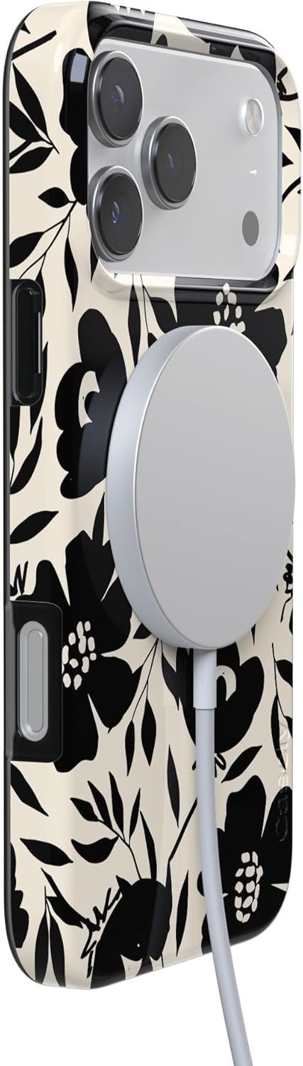 Casely iPhone 17 Pro Max Case | Dark Fantasy | Contrast Floral | Compatible with MagSafe | Classic Ultra Thin Design