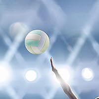 Vista 5 de MYCENSE Balón de voleibol de playa oficial tamaño 5, pelota de voleibol de voleibol interior para adolescentes, color azul