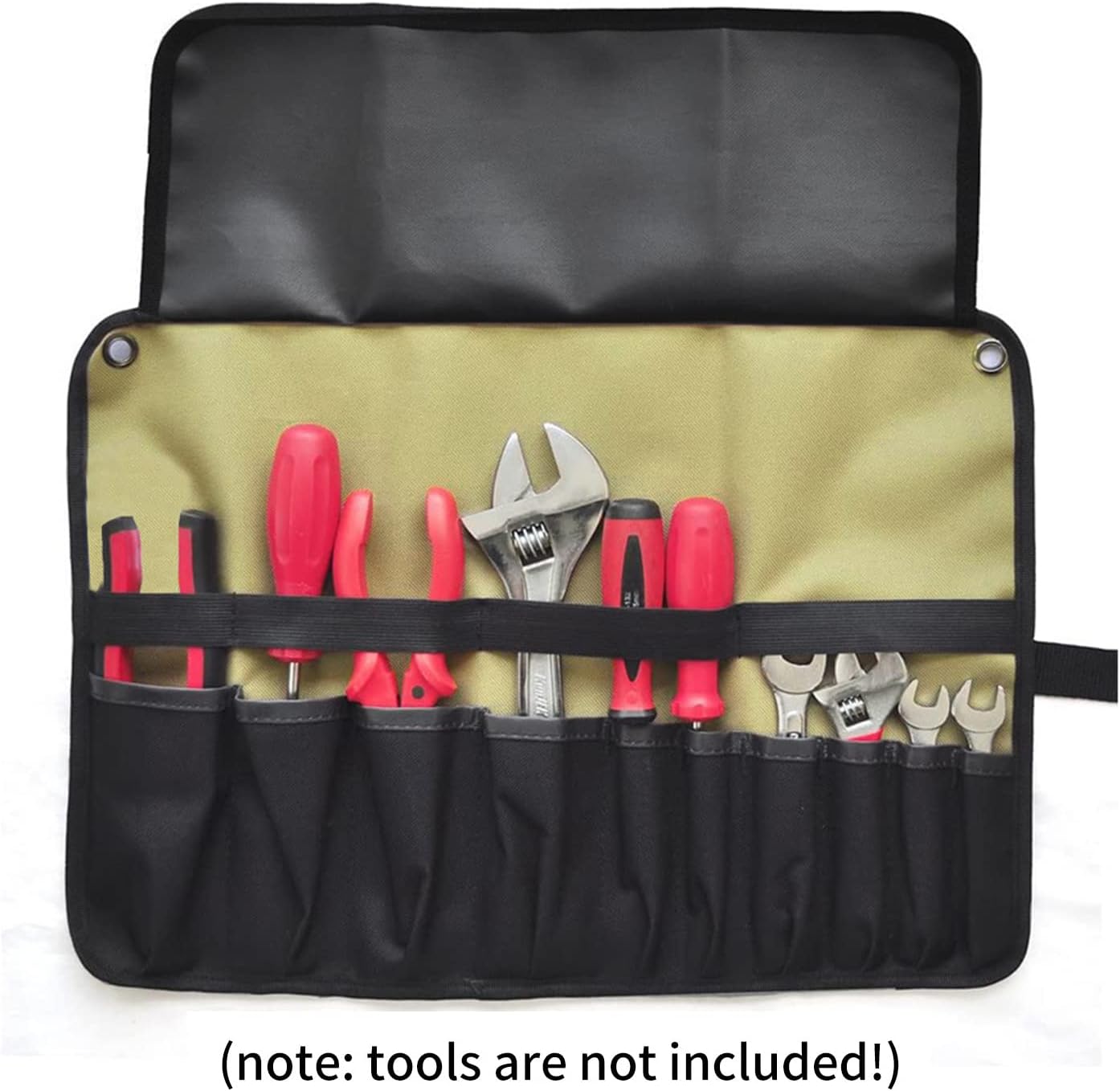 Motorcycle Roll Tool Pouch, Multi-Pocket Tool Roll Bag, Large-Capacity Thickened Portable Carry- Storage Bag, Motorcycle Multi Pockets Organizer