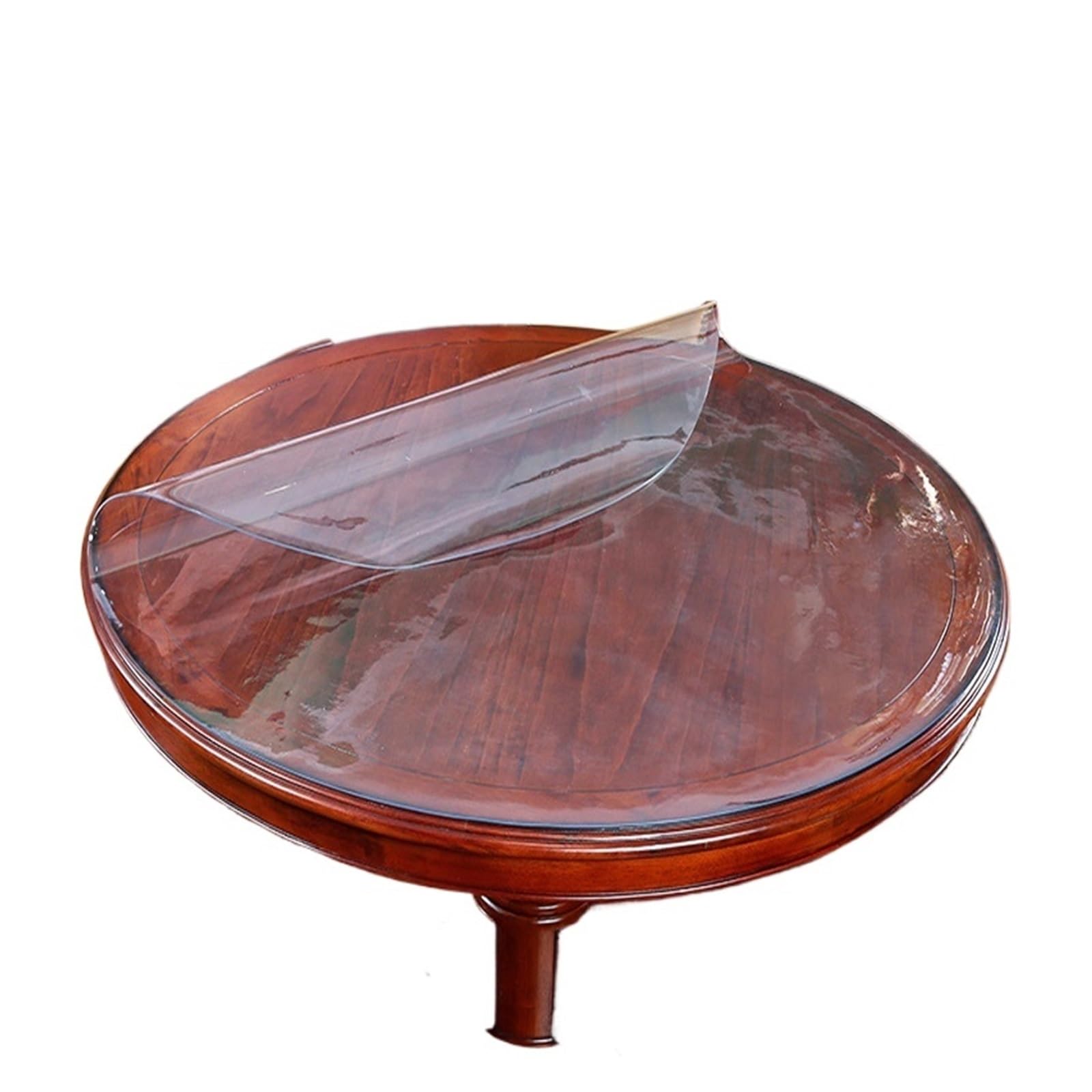 Ygmnqal Transparent 1Mm Round Tablecloth Waterproof Oilproof Pvc