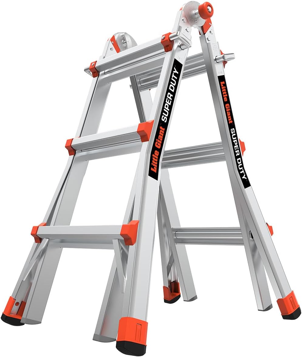 Ladders, Super Duty, M13, 13 foot, Multi-Position Ladder, Aluminum, Type 1AA, 375 lbs weight rating, (10401)