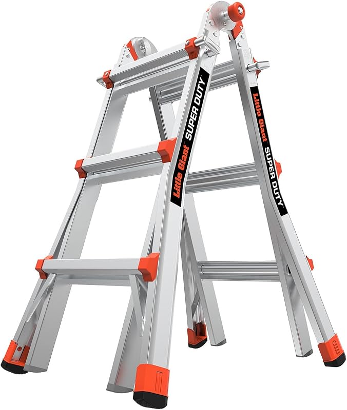 Super Duty, escalera multiposición de 14 pies, 10401 | Escalera multiposición de aluminio, tipo IAA 375 lbs. Peso nominal