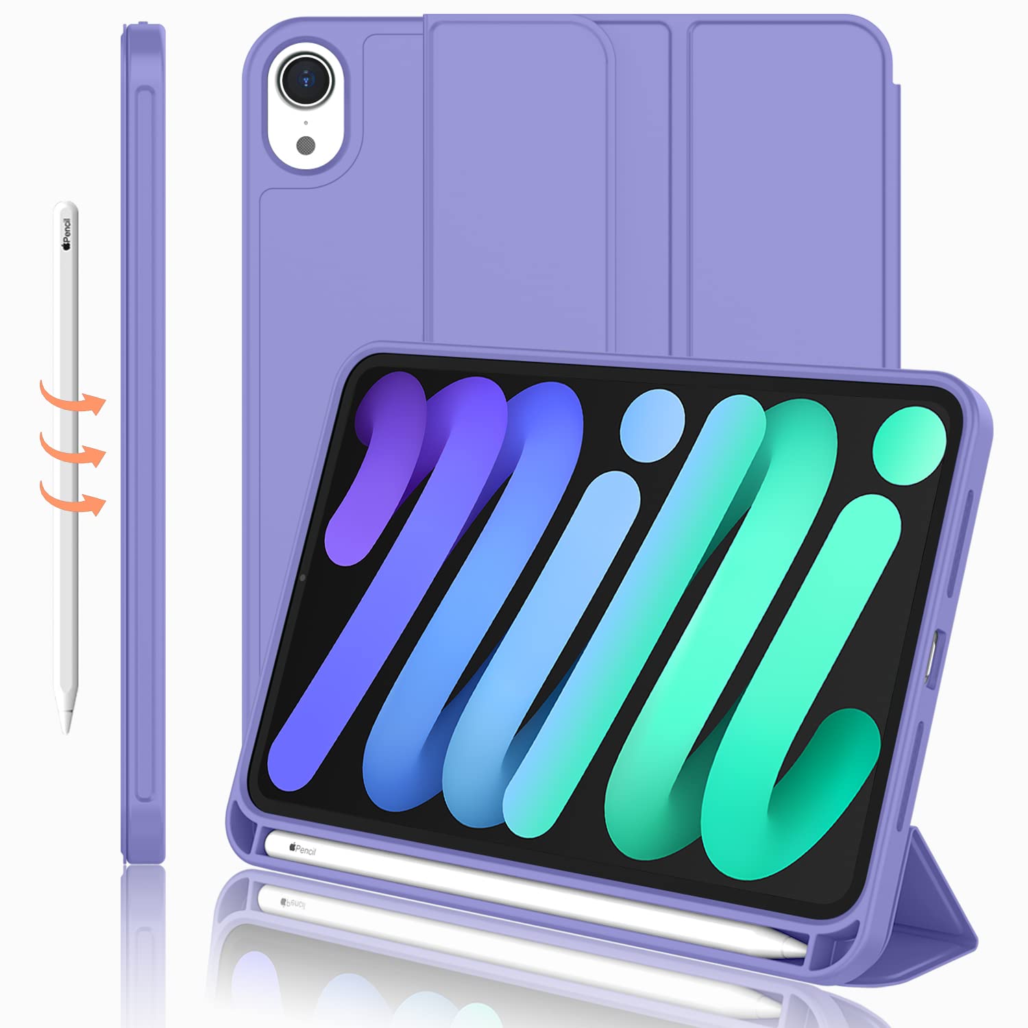 IPad Mini 7th Generation IPad Mini 7 & 6 Case With Pencil Holder