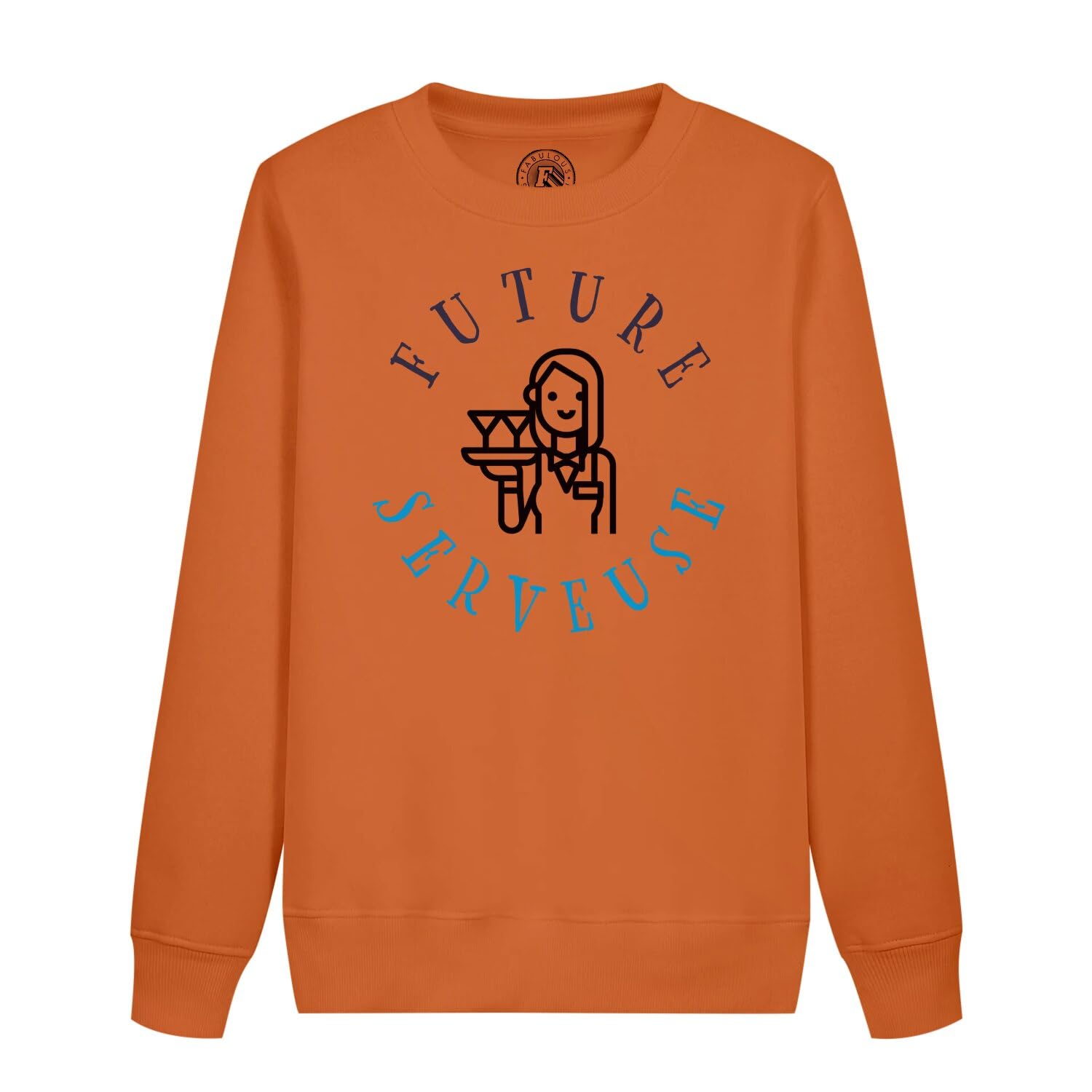Sweatshirt enfant future serveuse de restaurant et bar en coton