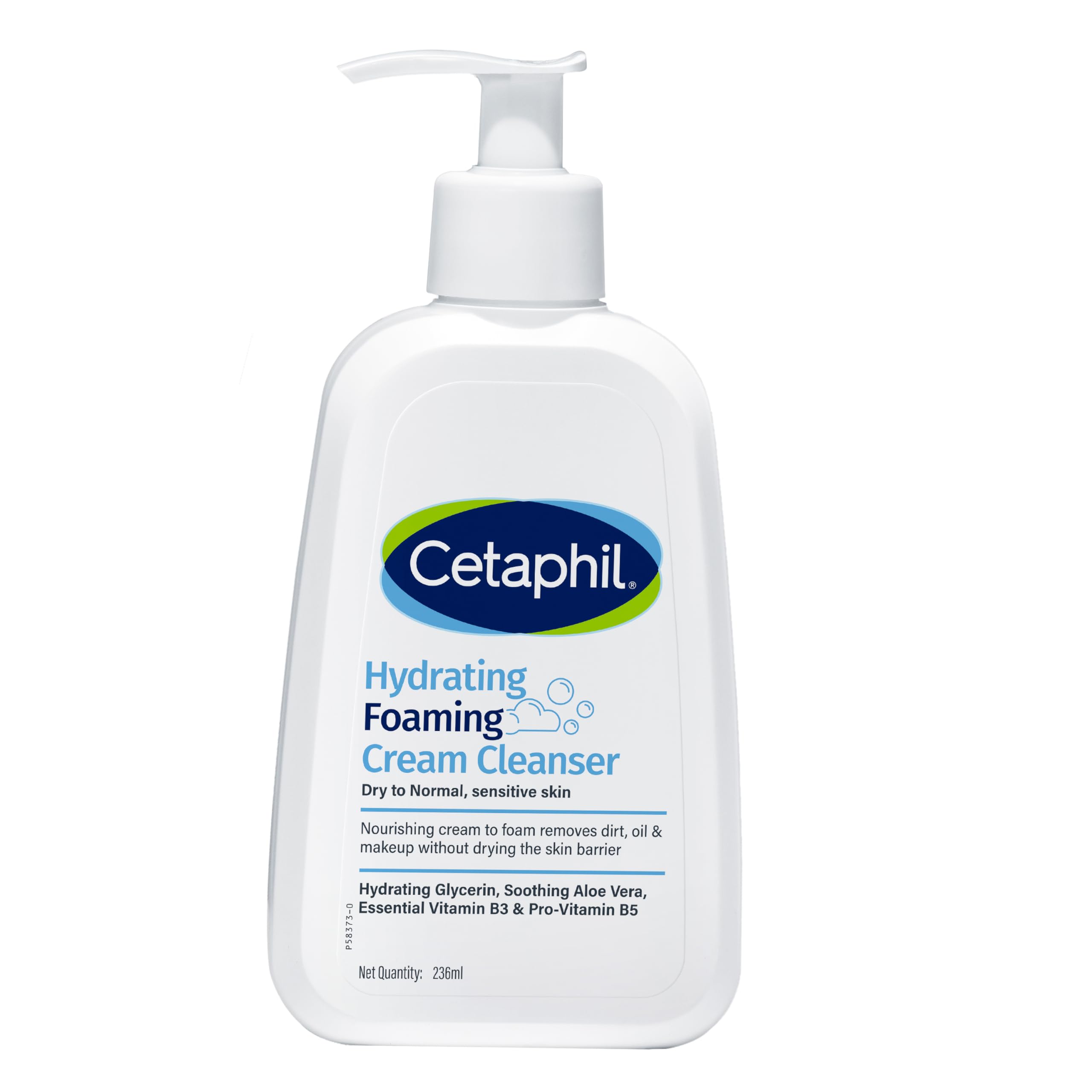 Cetaphil Hydrating foaming Face Wash, Cream to Foam Cleanser 236ml | Niacinamide, Pro-Vitamin B5 & and Aloe for Gentle Cleansing-picture-11