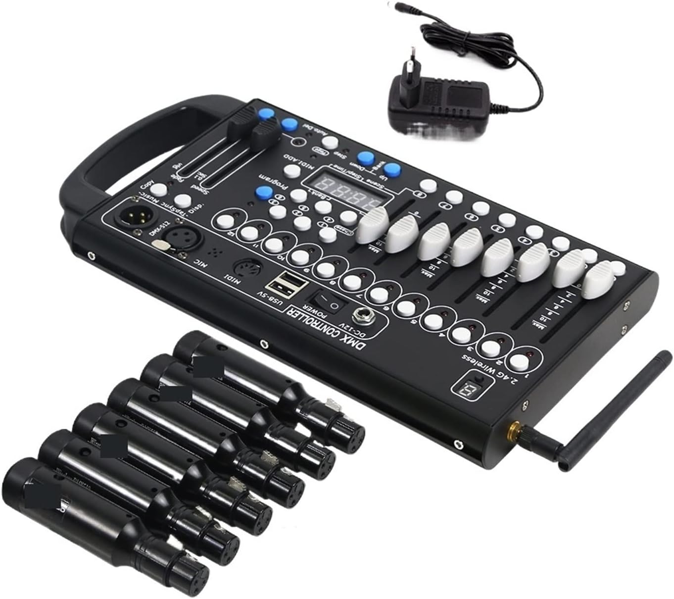 VULDO DJ Controllers 192 Dmx Controller Wireless DMX Receiver Built In