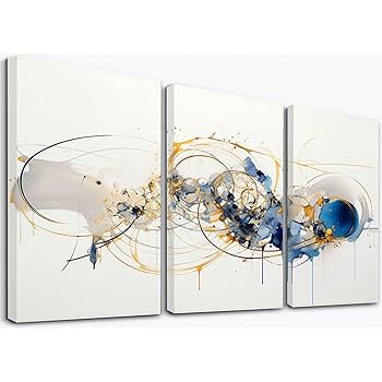 Amazon.co.jp: SHYAMIC アートパネル 抽象 3枚セット飾り絵 抽象