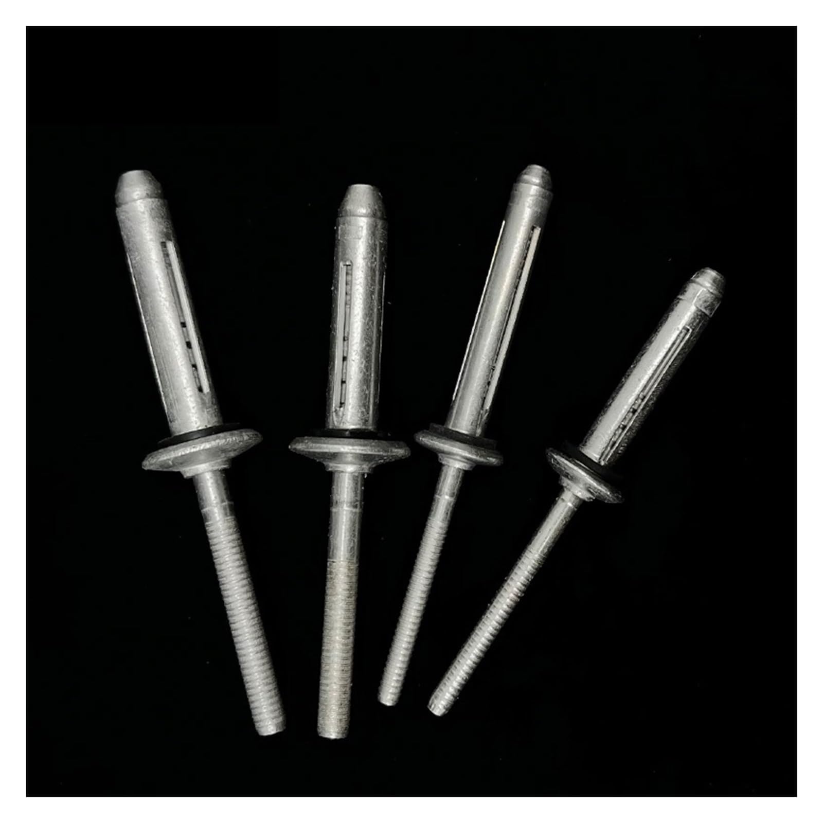 Remaches ciegos de aluminio, Remaches ciegos estructurales de aluminio, paquete 500 tamaños múltiples(6.4x26mm)